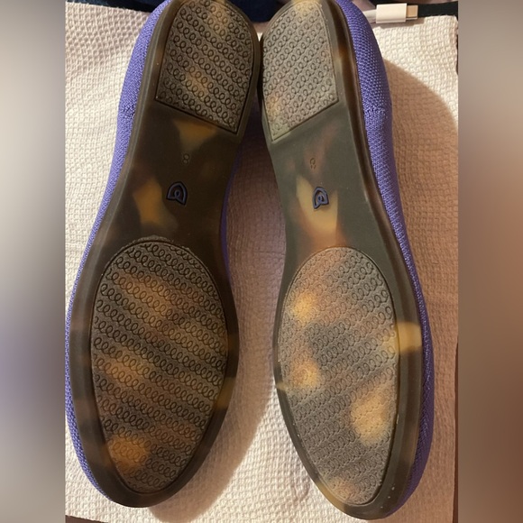 Rothy's The Flat Periwinkle Purple Ballet Slip On Shoe Women's Size 8 LIKE NEW - Picture 8 of 10